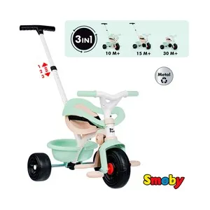 Triciclo Verde 3 en 1 Be Fun Confort Metal +10 Meses SMOBY