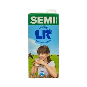 L.R. Leche de vaca semidesnatada 1 l.