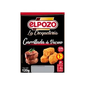 EL POZO Croquetas con carrillada de vacuno rebozadas 120 g.