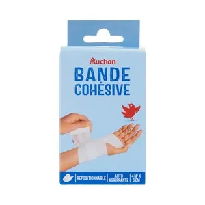 PRODUCTO ALCAMPO Venda autoadherente y reposicionable de 6 cm x 4 m.