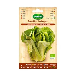 Semillas para sembrar lechugas de la variedad romana larga rubia HA-HUERTO Y JARDÍN 0.4 gramos.