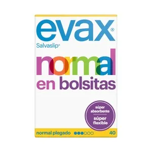 EVAX Salvaslips normal, plegados y en bolsitas individuales EVAX 40 uds.