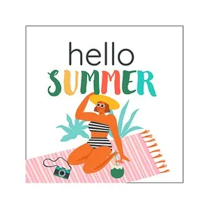 20 servilletas de 3 capas, 33x33 cm, relax summer, ACTUEL