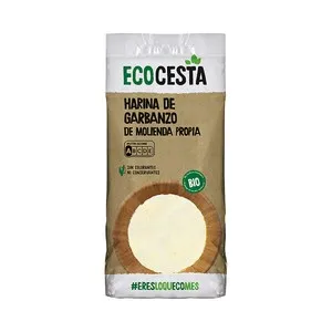 ECOCESTA Harina de garbanzos ecológica, de molienda propia 500 g.