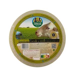 ALCAMPO CULTIVAMOS LO BUENO Queso de oveja curado en aceite, leche cruda, - Tapeo 3 a 5 mm