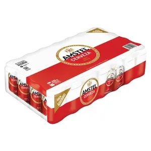 AMSTEL 100 % MALTA Cervezas rubias pack. 28 uds. x 33 cl