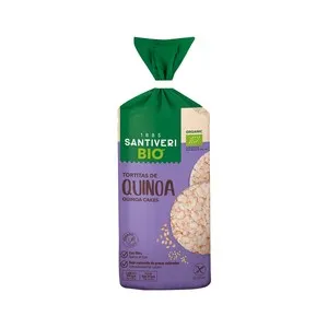 SANTIVERI Tortitas de arroz integral con quinoa SANTIVERI 130 g.