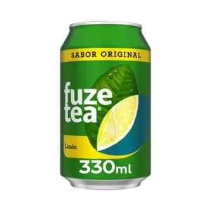 FUZE TEA Bebida te limón original lata 330ml