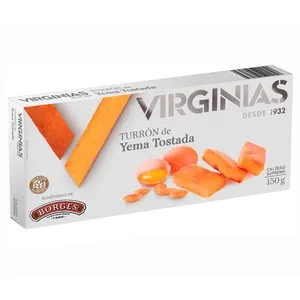 VIRGINIAS Turrón yema tostada 150 g.