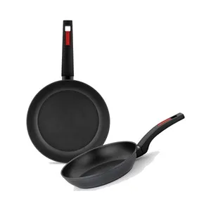 Juego de 2 sartenes de aluminio forjado para inducción, 22 y 22cm. MONIX.