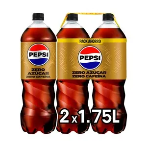 PEPSI MAX Refresco de cola Zero azúcar, Zero cafeína pack 2 uds. x 1,75 l.