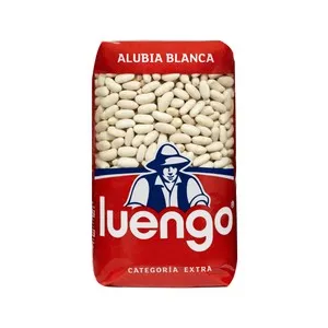 LUENGO Alubia blanca larga en paquete, 1 kg