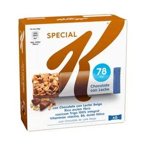 KELLOGG'S Special K Barritas de cereales con chocolate con leche pack 6 uds. x 20 g.