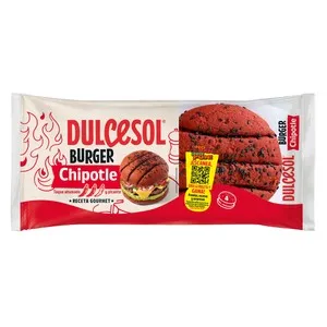DULCESOL Pan burguer chipotle 4 uds. 340 gr.