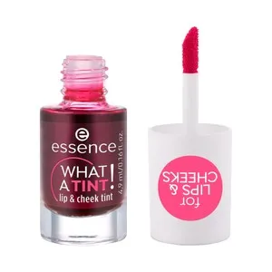 ESSENCE What a tint! Barra de labios y colorete líquido, con cobertura ligera.