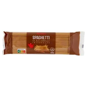 PRODUCTO ALCAMPO Pasta integral en espagueti PRODUCTO ALCAMPO paquete de 500 g.