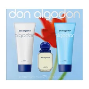 DON ALGODÓN Estuche para mujer con colonia, loción corporal y gel.