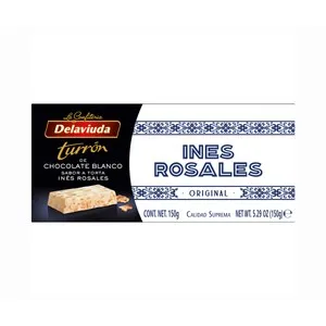 DELAVIUDA Turrón de chocolate blanco 150 g.