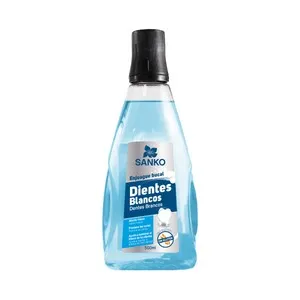 SANKO Enjuague bucal diario, con acción blanqueadora SANKO 500 ml.