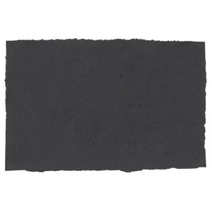 Alfombra de baño negra, 1300g/m² de densidad, 50x80 cm., ACTUEL.