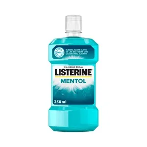 LISTERINE Enjuague bucal de uso diario con sabor mentol LISTERINE 250 ml.