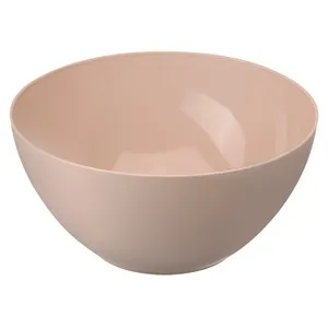 Ensaladera de plástico reutilizable de 28cm, color topo, ACTUEL
