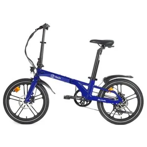 Bicicleta eléctrica plegable YOUIN Marbella Azul, 250W, ruedas 20", autonomía 40Km.