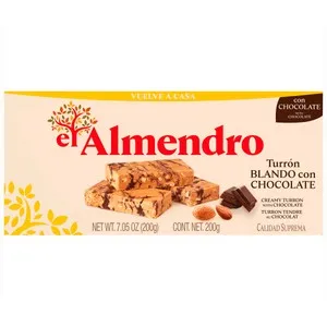EL ALMENDRO Turrón blando con chocolate 200 g.