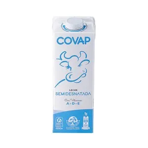 COVAP Leche semidesnatada de vaca de origen español 1 l.
