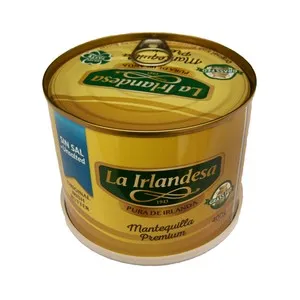 LA IRLANDESA Lata de mantequilla premium pura de Irlanda, sin sal LA IRLANDESA 400 g.