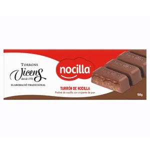 VICENS Turrón de nocilla 150 g.
