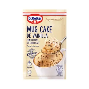 DR. OETKER Pastel a la taza de vainilla con pepitas de chocolate DR. OETKER 65 g.