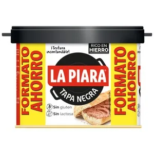 LA PIARA Paté de hígado de cerdo LA PIARA Tapa Negra lata de 225 g.