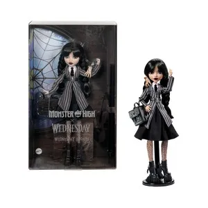 Monster High Muñeca Miércoles Addams de Monster High x Miércoles +6 Años MATTEL