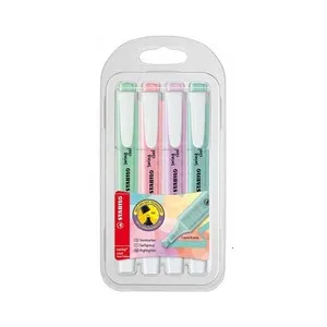 Marcadores STABILO Swing cool pastel, 4 unidades.