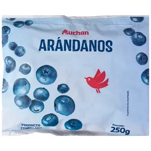 AUCHAN Arándanos congelados 250 g Producto Alcampo.