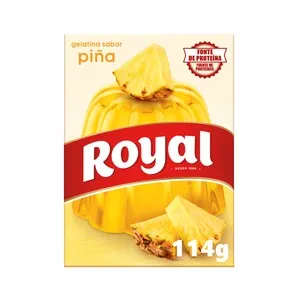ROYAL Gelatina en polvo sabor piña ROYAL 114 g.