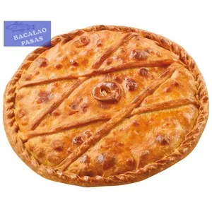 Empanada de bacalao y pasas 500 gr