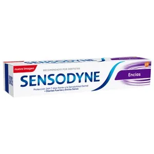 SENSODYNE Pasta de dientes acción encía sanas, para personas con sensibilidad dental SENSODYNE Encías 75 ml.