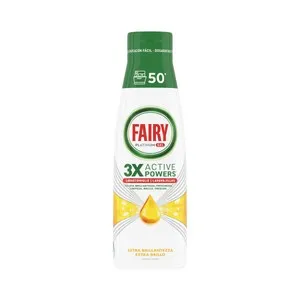 FAIRY Detergente en gel para lavavajillas a máquina de limón FAIRY Platinum 50 lavados, 1 L.