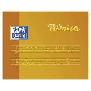 Bloc Música Niños A5 Apaisado 10 Hojas Blancas Tapa Blanda OXFORD SCHOOL 1 Unidad