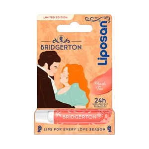 LIPOSAN Bridgerton Bálsamo (protector) labial hidratante hasta 24 horas con aroma a melocotón y ligero toque de color.