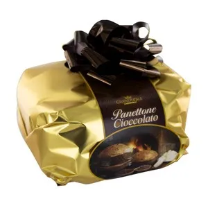 GRAN DUCALE Panettone con gotas de chocolate relleno de crema de chocolate 750 g.