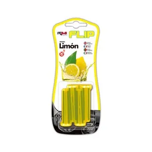 Ambientador de coche para rejilla de ventilación con aroma a limón, ROLMOVIL.