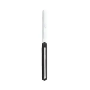 Cuchillo de mesa perlado con mango de plástico negro y blanco, ARCOS.