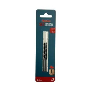 2 brocas para madera de 4 mm, ALCAMPO.