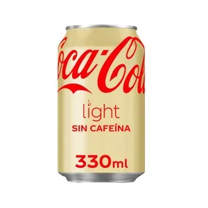 COCA COLA LIGHT Refresco de cola Light sin cafeína lata de 330ml