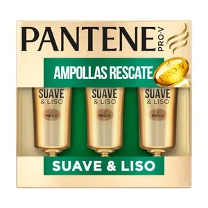 PANTENE Tratamiento intensivo en ampollas, para cabellos dañados PANTENE Suave & liso 3 x 15 ml.