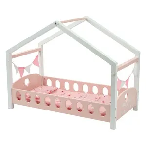 Cama muñeco con dosel de madera ONE, TWO FUN