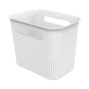 Cesta de ordenación multiúsos color blanco, 7 litros de capacidad, ACTUEL.